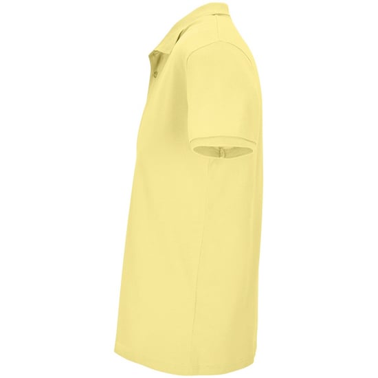 SOLS Mens Planet Piqué Organic Polo Shirt (Light Yellow)
