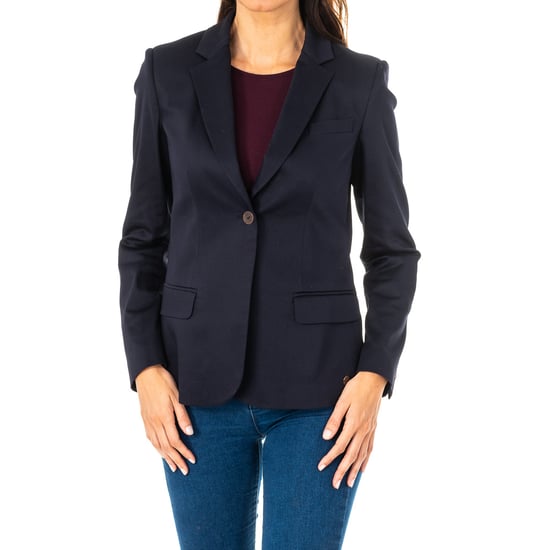 Long sleeve blazer with lapel collar KWJ001 woman