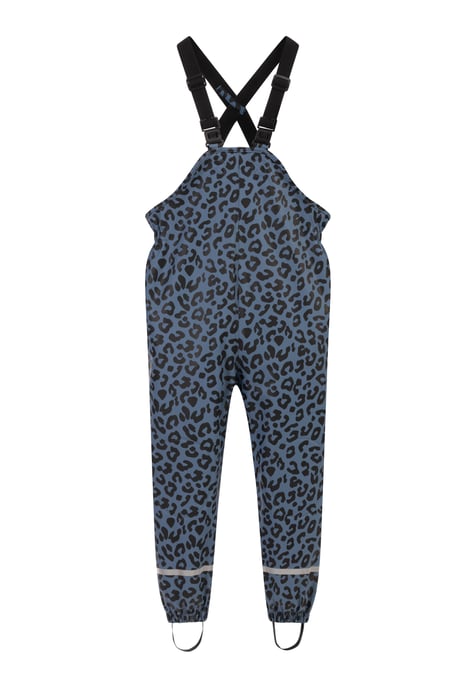 Schmuddelwedda Regenhose Mädchen Blau Grau Schwarz Leo - Image 1