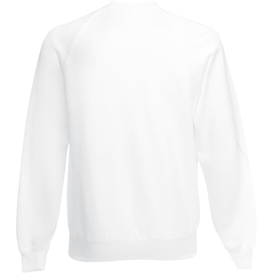 Fruit Of The Loom Herren Raglan-Ärmel Belcoro® Sweatshirt (Weiß) - Image 2