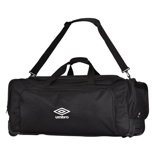 Umbro Megadeck II Wheeled Duffel Bag (Black)
