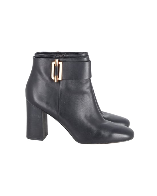 Michael Kors Gloria Stiefeletten aus schwarzem Leder - Image 1