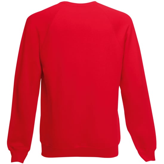Fruit Of The Loom Childrens Unisex Raglan Ärmel Sweatshirt (Rot) - Image 2