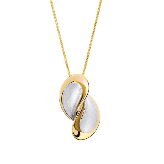 Orphelia 'Ameliana' Damenkette mit Anhänger aus 925er Sterlingsilber – Silber/Gold ZH-7508 - Image 1