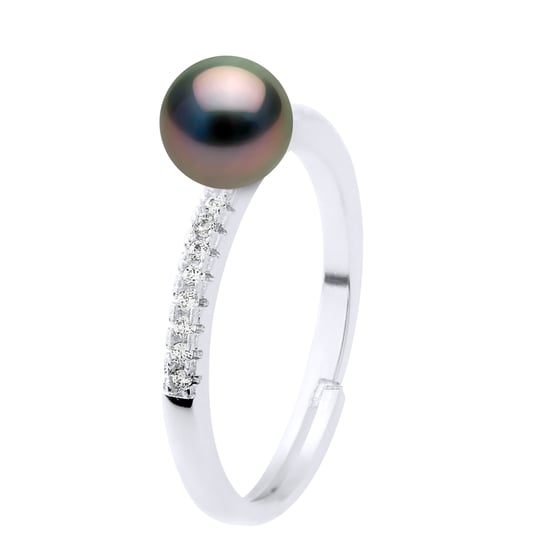 Ring Jewelry - Real Cultured Tahiti Pearl Round 7-8 mm