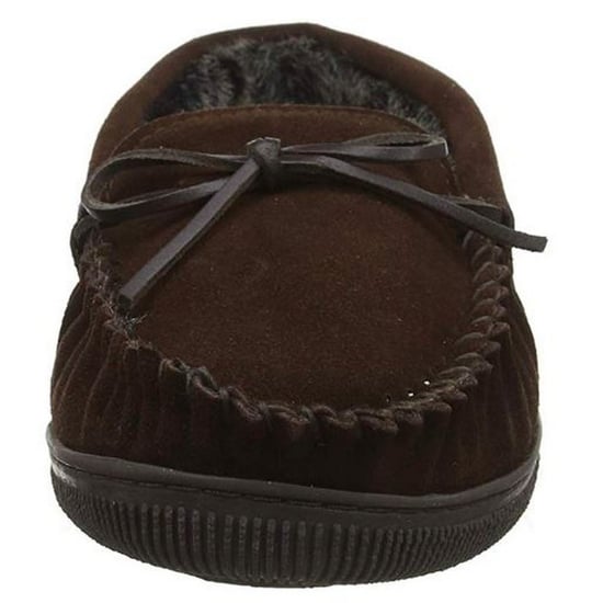 Hush Puppies Herren Ace Slip On Leder Pantoffel (Schokolade) - Image 6
