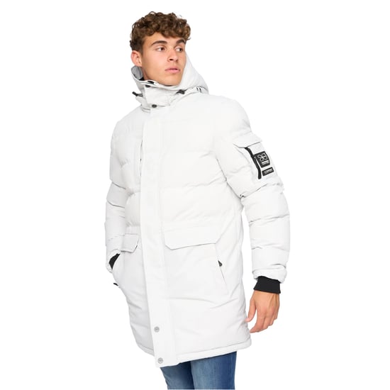 Crosshatch - "Milwaka" Steppjacke für Herren (Grau/Rosa) - Image 1