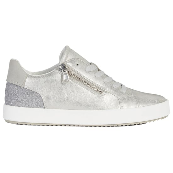 Geox D Blomiee A Synthetik Polyurethan Damen Silber Turnschuhe - Image 5