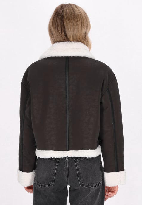 Dreimaster Jacke Damen dunkelbraun - Image 4