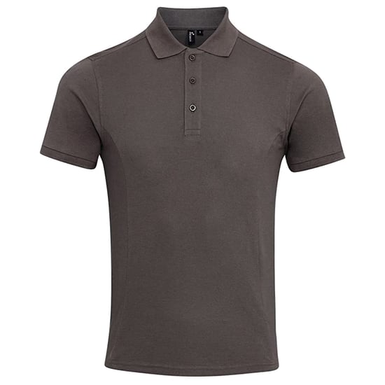 Premier Mens Coolchecker Plus Piqu Polo Shirt (dunkelgrau) - Image 1
