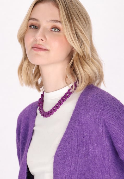 Mymo Strickjacke Damen violett - Image 5
