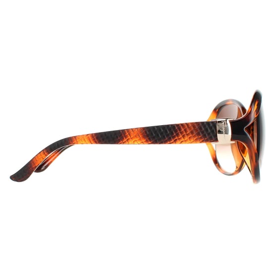 Salvatore Ferragamo Oval Damen Schildkröte Braun Verlauf SF770SA - Image 4