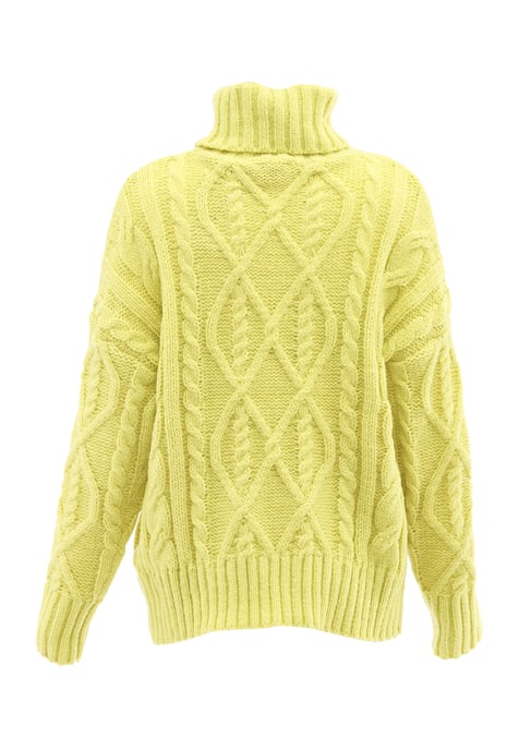 Mymo Rollkragenpullover Damen Limette - Image 2
