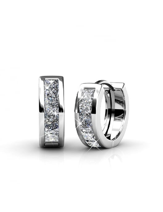 Quadratischer Reifensatz und Box - Silber und Kristall - Image 3
