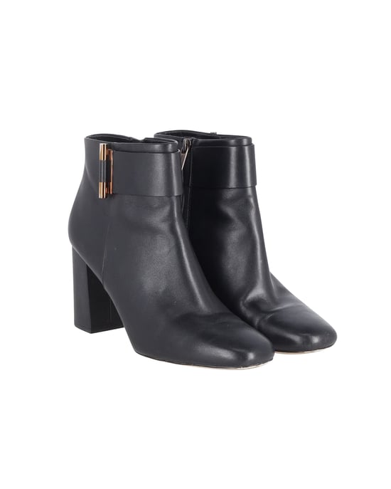 Michael Kors Gloria Stiefeletten aus schwarzem Leder - Image 4