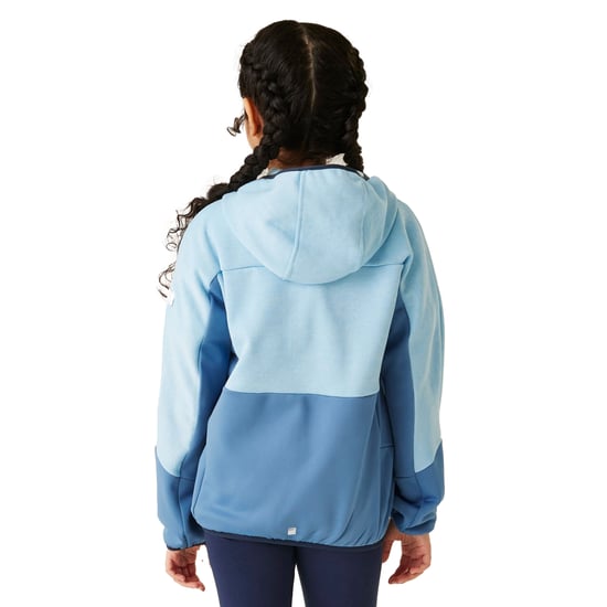 Regatta Childrens/Kids Dissolver IX Marl Full Zip Fleece Jacket (Clear Sky/Coronet Blue)