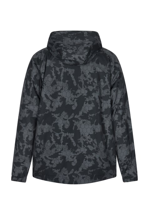Schmuddelwedda Übergroßer Anorak Damen Dunkelgrau Schwarz Camouflage - Image 4
