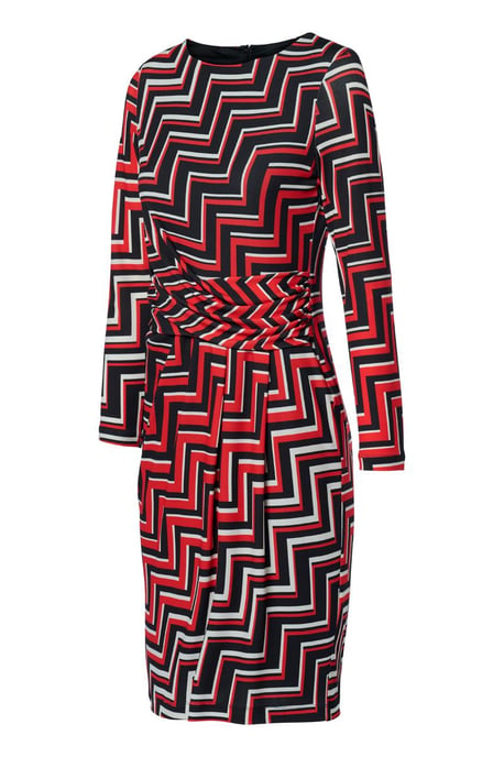 Eloise Print Kleid Rot / Multi - Image 3