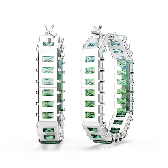 Swarovski 'Matrix Baguette' Damen Ohrringe aus Basismetall - Silber 5705787 - Image 4