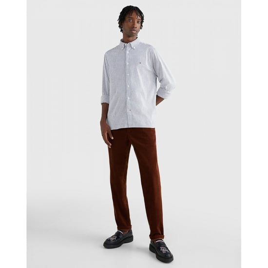 Tommy Hilfiger Core 1985 Flex Stripe Mens Long Sleeve Oxford Shirt