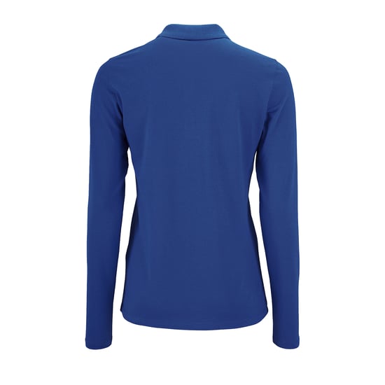 SOLS Womens/Ladies Perfect Long Sleeve Pique Polo Shirt (Königsblau) - Image 3