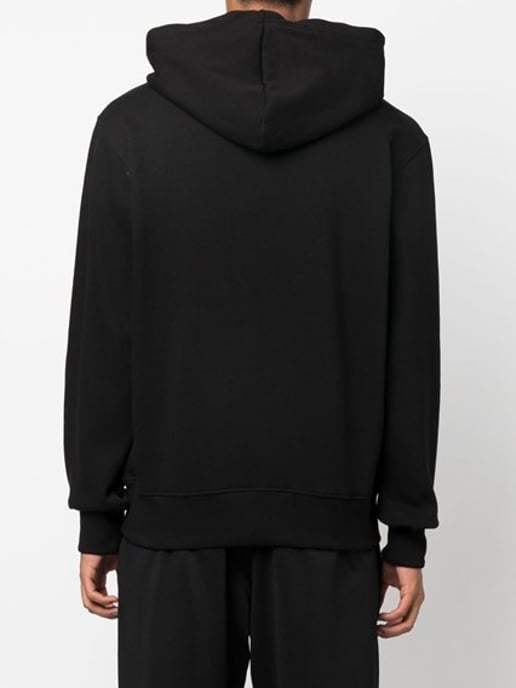 Versace Jeans Schwarzes Baumwoll-Logo Details Hoodie Sweatshirt - Image 2