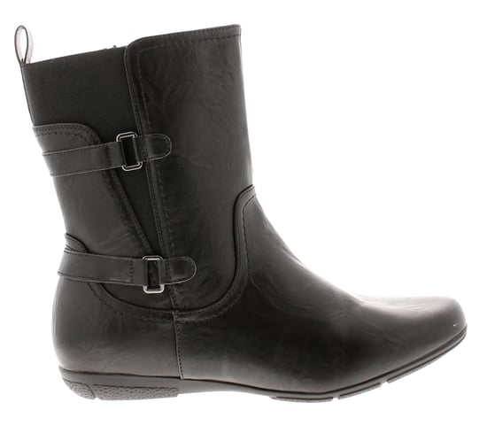 Platino Suki Womens Ankle Boots Black