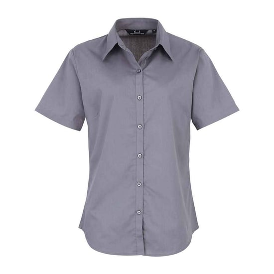 Premier - Bluse für Damen kurzärmlig (Stahl) - Image 1
