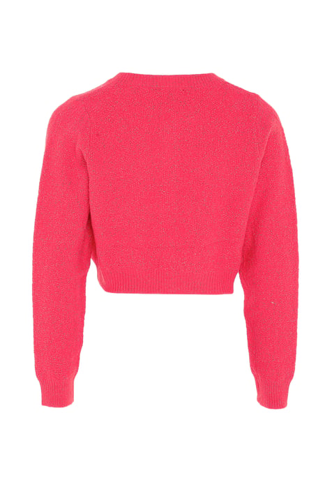 Mymo Cardigan mit Effektgarn Damen Rosa - Image 2