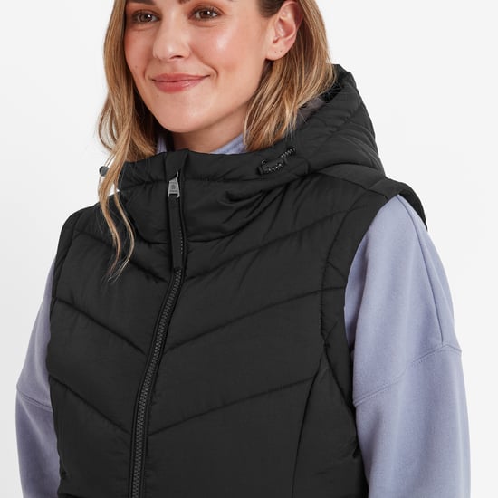 Calvo Womens Padded Gilet Black