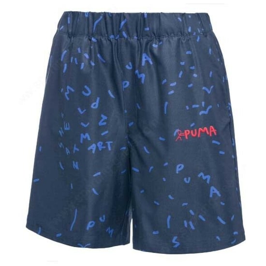 Puma x Shantell Martin Damen-Shorts „AOP“ in Marineblau - Image 1