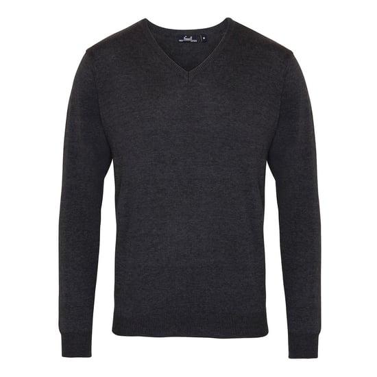 Premier - Sweatshirt V-Ausschnitt für Herren (Holzkohle) - Image 1
