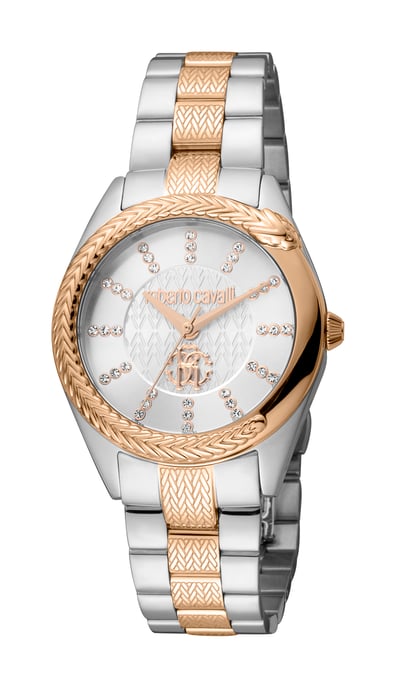 RC5L038M0105 Roberto Cavalli Frauen Quarz Edelstahl Silber 5 ATM 32 mm - Image 1
