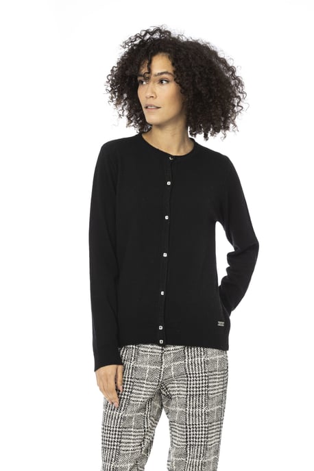 Baldinini Trend Damen schwarzer Wollpullover - Image 1