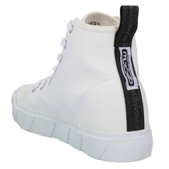 Off-White Mid Top Vulcanized Canvas White Sneakers