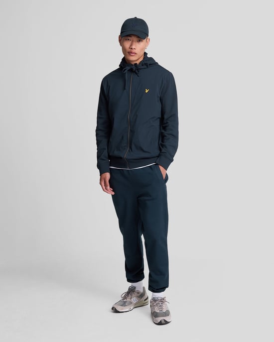 Lyle & Scott Hybrid Zip-Up Jet Dark Navy Kapuzenpullover - Image 2