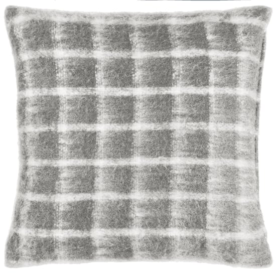 Yard Yarrow Karo-Imitat Mohair Kissenbezug - Image 1
