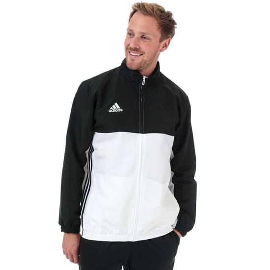 Men's adidas T16 Team Jacket in Black-White
