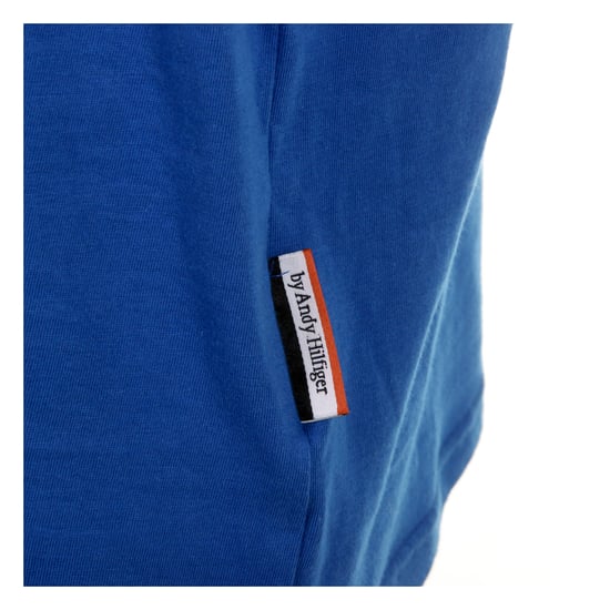 Andrew Charles Mens T-Shirt Short Sleeves Round Neck Blue KEITA