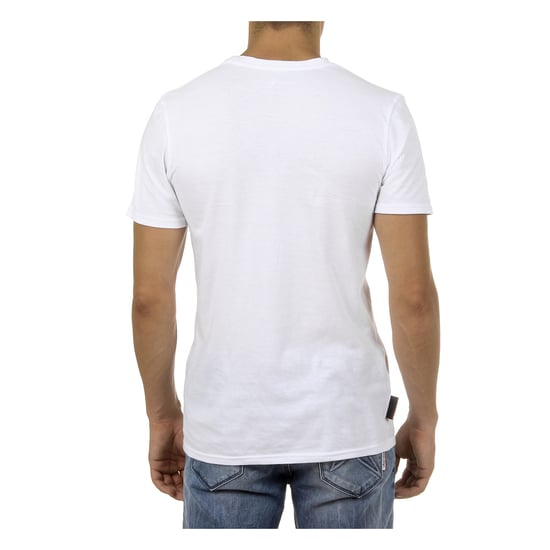 Andrew Charles Mens T-Shirt Short Sleeves Round Neck White KEITA