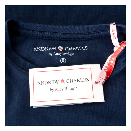 Andrew Charles Womens T-Shirt Short Sleeves Round Neck Blue TARANA