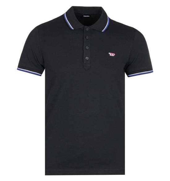 Diesel T-Randy-New Schwarzes Poloshirt - Image 1
