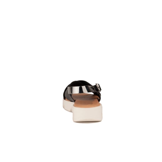 Confortable wedge sandal Purapiel in Black