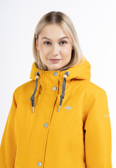 Schmuddelwedda Winterjacke aus recyceltem Polyester Damen senf - Image 5
