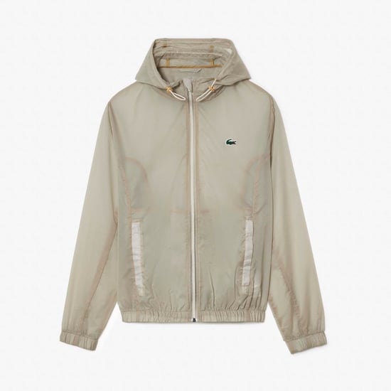 Men's Lacoste Lightweight Water Repellent Sport Jacket in Cream