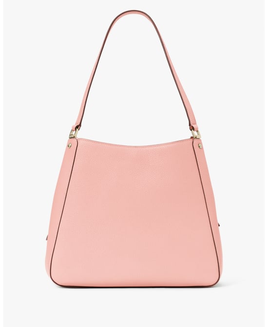 Leila Pebbled Leather Medium Triple Compartment Shoulder Bag