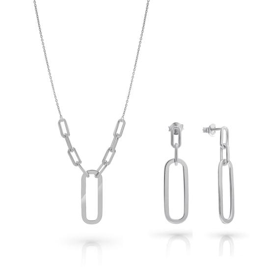 Orphelia 'Essence' Damen-Set aus 925er Sterlingsilber: Halskette + Ohrringe – Silber SET-7560 - Image 1