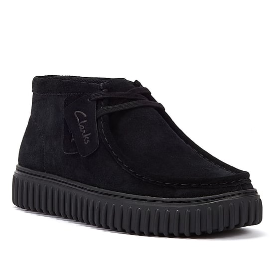 Clarks Originals Torhill Hi Wildleder Herren Schwarz Stiefel - Image 2