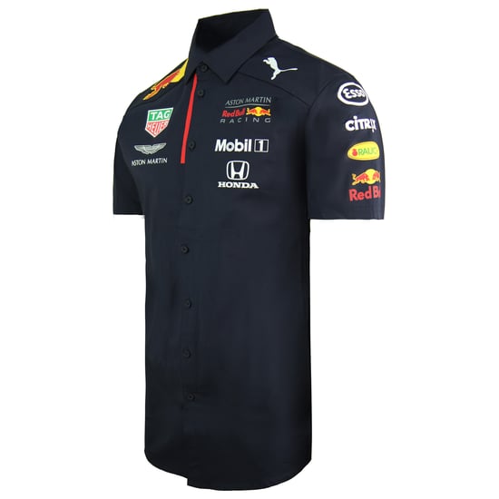 Puma Aston Martin Red Bull Racing Team F1 Short Sleeve Mens Shirt 762883 01