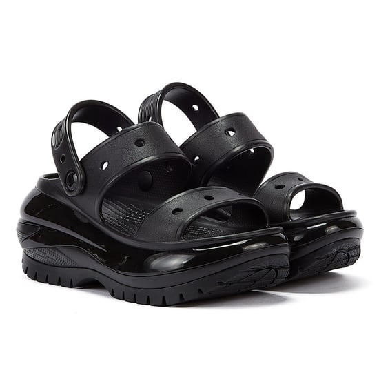 Crocs Classic Mega Crush Damen Schwarz Sandalen - Image 1
